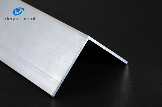 6063 Alu Sudut Kanan Aluminium Profil Ekstrusi ASTM Disetujui Mill Finish