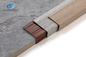 Aluminium Stright Angel Alloy Profiles Powder Coating Wall Trims Butir Kayu Tinggi 1cm